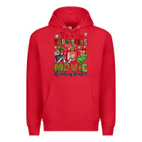 Red this is my christmas movie watching blanket Premium Hoodie - OliviaCreatesArt