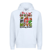 White this is my christmas movie watching blanket Premium Hoodie - OliviaCreatesArt
