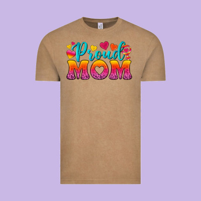 Proud Mom Lesbian Vintage Tee Designed By Bundleandbundleshop