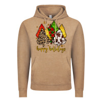 Vintage Coffee happy holidays with christmas tree Vintage Hoodie - MaliasSmallBusiness