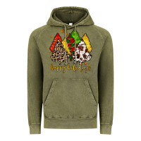 Vintage Olive happy holidays with christmas tree Vintage Hoodie - MaliasSmallBusiness