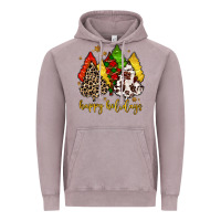Vintage Zinc happy holidays with christmas tree Vintage Hoodie - MaliasSmallBusiness
