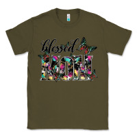 Army Green blessed mom Classic Tee - SublimationCraftShop