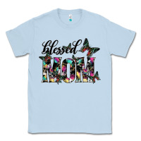 Dusty Blue blessed mom Classic Tee - SublimationCraftShop