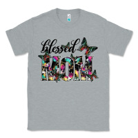 Heather Grey blessed mom Classic Tee - SublimationCraftShop