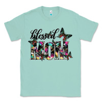 Seafoam blessed mom Classic Tee - SublimationCraftShop