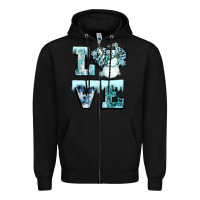 Black love winter Zipper Hoodie - CowGirlArtShop
