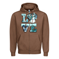 Chestnut love winter Zipper Hoodie - CowGirlArtShop