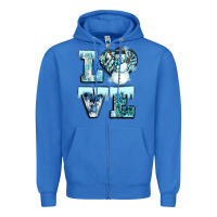 True Royal love winter Zipper Hoodie - CowGirlArtShop