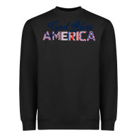 Black God Bless America Heavyweight Sweatshirt - Bettercallsaul