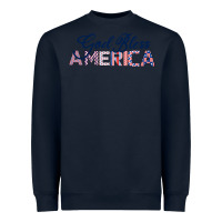 Navy God Bless America Heavyweight Sweatshirt - Bettercallsaul
