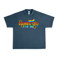 Midnight Navy Sounds Gay I'm in Pride LGBTQ Urban Heavy Tee - BundleAndBundleShop