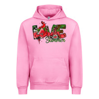 Fuchsia Pink Love Summer Urban Hoodie - CowhideDigitalArt