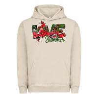 Pigment French Oak Love Summer Urban Hoodie - CowhideDigitalArt