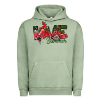 Pigment Oil Green Love Summer Urban Hoodie - CowhideDigitalArt
