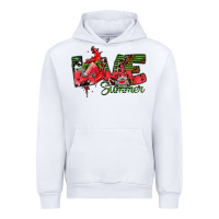 White Love Summer Urban Hoodie - CowhideDigitalArt