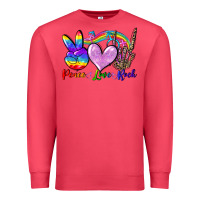 Cardinal Peace love rock Premium Sweatshirt - FaDigitalArtStudio