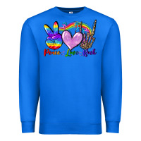 True Royal Peace love rock Premium Sweatshirt - FaDigitalArtStudio