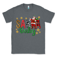 Charcoal Heather Santa Baby With Santa Classic Tee - BundleAndBundleShop