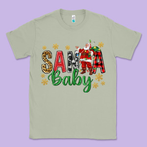 Santa Baby With Santa Classic Tee Designed By Bundleandbundleshop