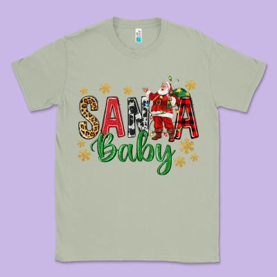 Santa Baby With Santa Classic Tee Designed By Bundleandbundleshop