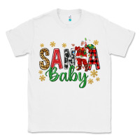 White Santa Baby With Santa Classic Tee - BundleAndBundleShop