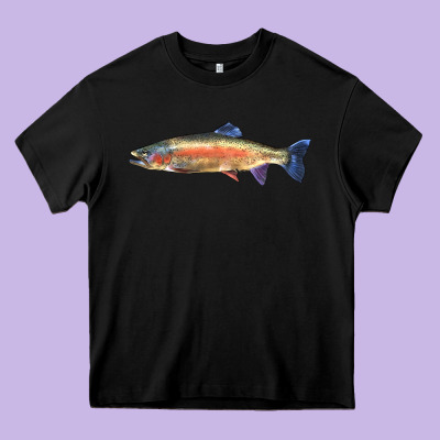 Rainbow Trout Heavy Core Tee Designed By Lillyallendesigns