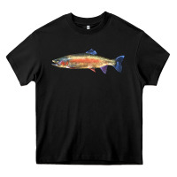 Black Rainbow Trout Heavy Core Tee - LillyAllenDesigns