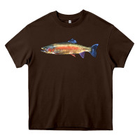 Chocolate Brown Rainbow Trout Heavy Core Tee - LillyAllenDesigns