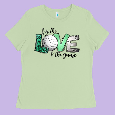 For The Love Of The Game Golf Ladies Tee Designed By Jasminsmagicworld