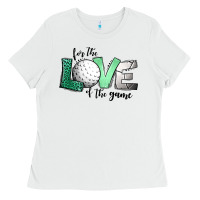 White for the love of the game golf Ladies Tee - Jasminsmagicworld