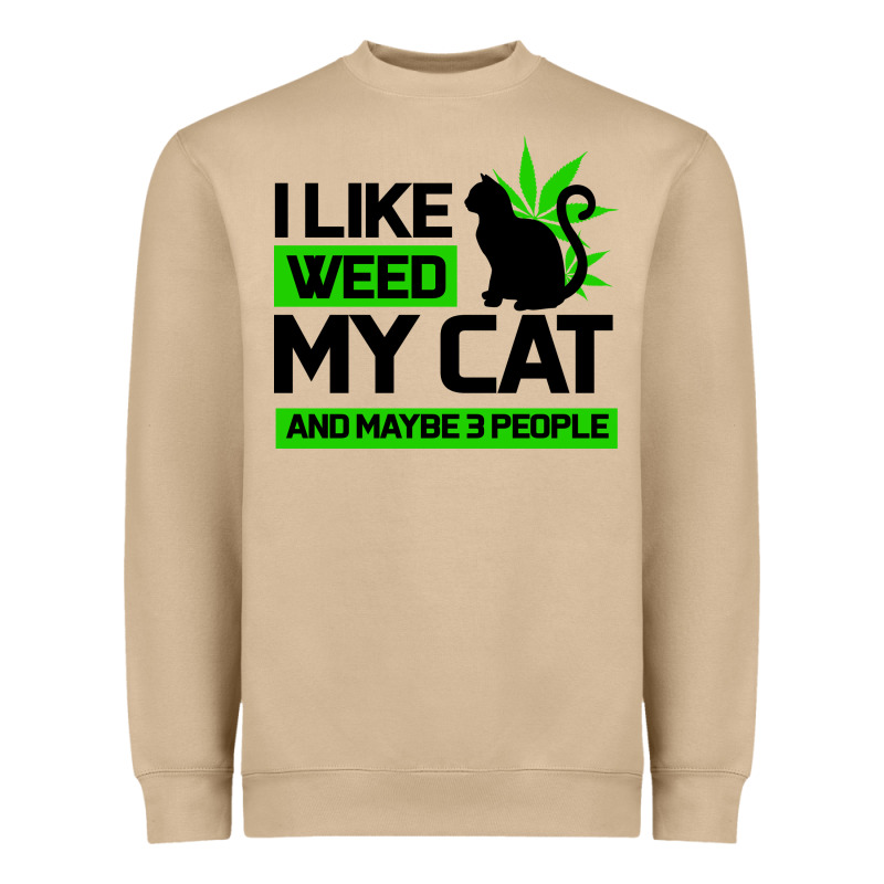 Cat Weed I Like My Cat Gift Heavyweight Sweatshirt by Bettercallsaul | Teevron