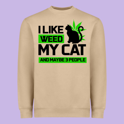 Cat Weed I Like My Cat Gift Heavyweight Sweatshirt Designed By Bettercallsaul