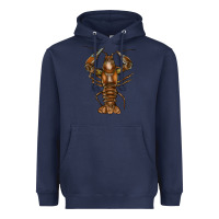 Navy Crawfish Heavyweight Hoodie - FaDigitalArtStudio