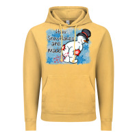 Vintage Mustard how snowflakes are made winter christmas Vintage Hoodie - MaliasSmallBusiness