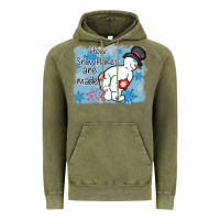 Vintage Olive how snowflakes are made winter christmas Vintage Hoodie - MaliasSmallBusiness