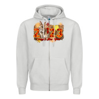 Dove Grey chinese new year 2023 rabbit year Zipper Hoodie - CowGirlArtShop