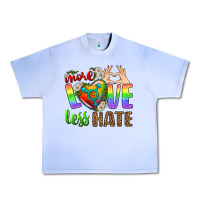 Grape Ice More Love Less Hate LGBTQ Urban Heavy Tee - BundleAndBundleShop