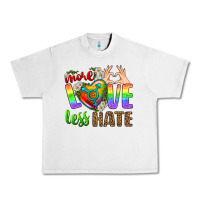 Lunar Rock More Love Less Hate LGBTQ Urban Heavy Tee - BundleAndBundleShop