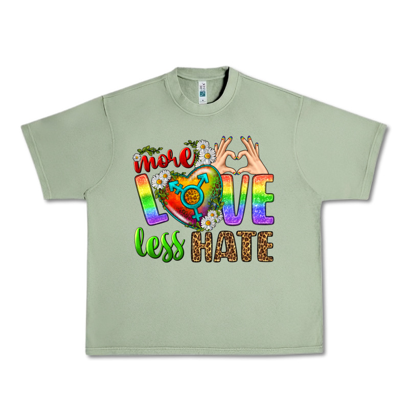 More Love Less Hate Lgbtq Urban Heavy Tee by BundleAndBundleShop | Teevron