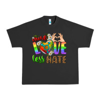 Pigment Black More Love Less Hate LGBTQ Urban Heavy Tee - BundleAndBundleShop