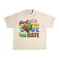Sandshell More Love Less Hate LGBTQ Urban Heavy Tee - BundleAndBundleShop