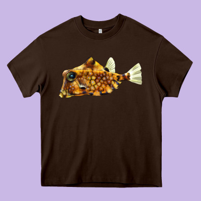 Humpback Turretfish Heavy Core Tee Designed By Lillyallendesigns