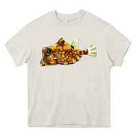 Cream humpback turretfish Heavy Core Tee - LillyAllenDesigns