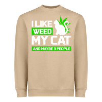 Mushroom Cat Weed I Like My Cat Gift Heavyweight Sweatshirt - Bettercallsaul