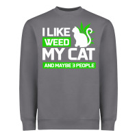 Storm Cat Weed I Like My Cat Gift Heavyweight Sweatshirt - Bettercallsaul