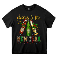Black cheers to the new year with beers Heavy Core Tee - AdoDesignShop