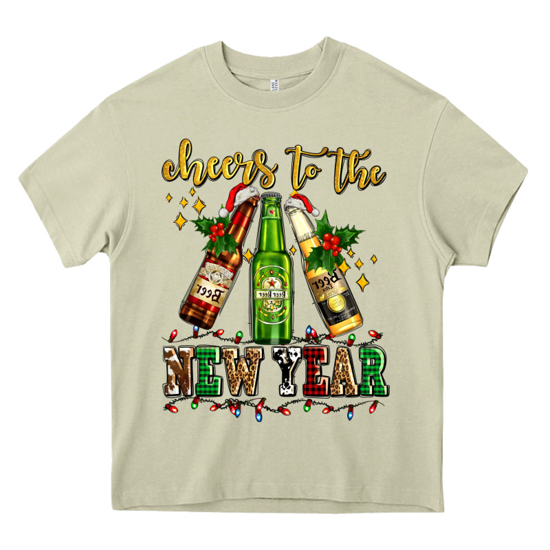 Cheers To The New Year With Beers Heavy Core Tee by AdoDesignShop | Teevron