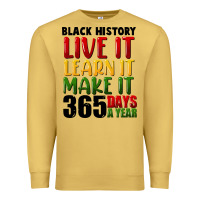 Antique Gold black history live it Premium Sweatshirt - FaDigitalArtStudio