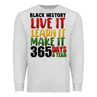 Dove Grey black history live it Premium Sweatshirt - FaDigitalArtStudio